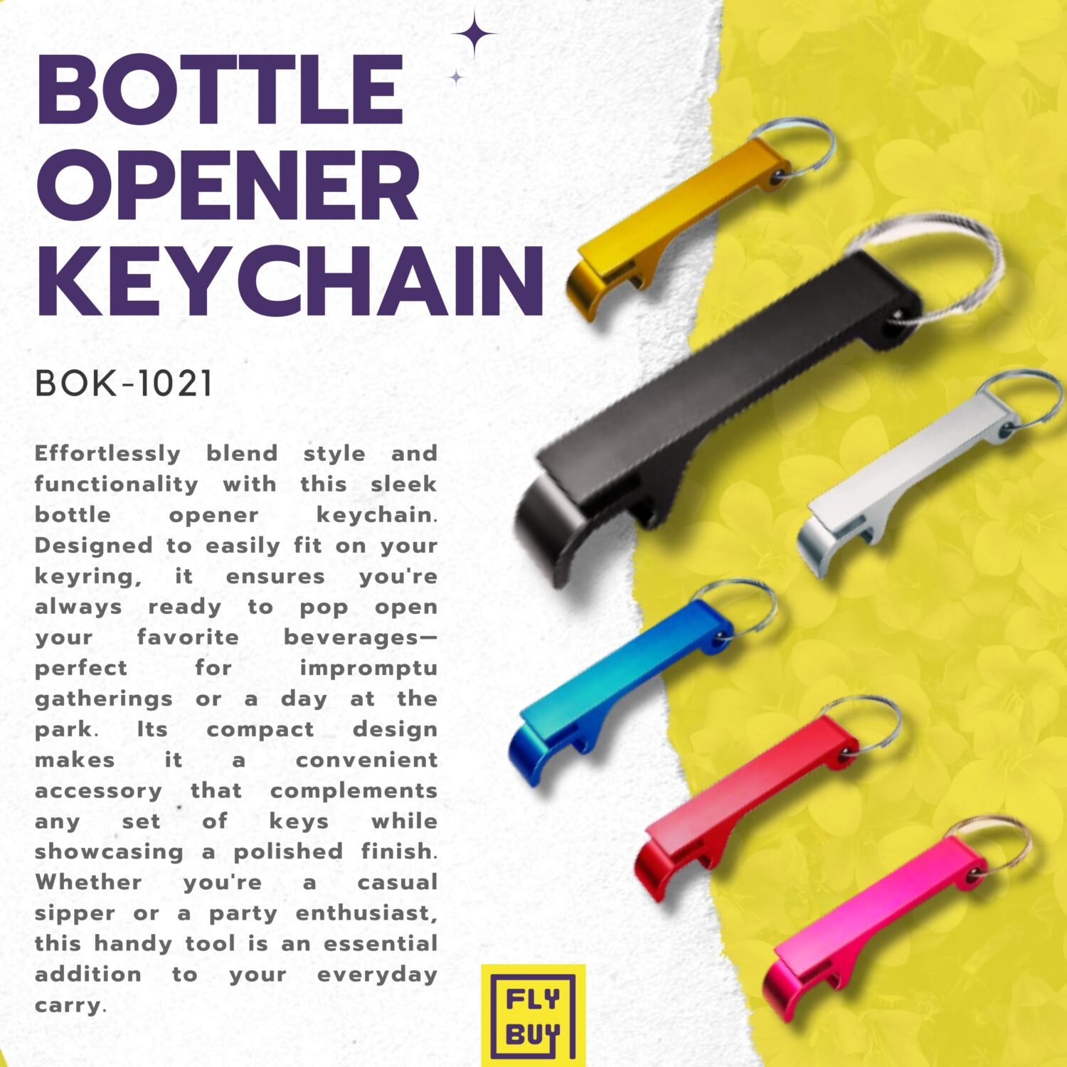 Bottle Opener Key Chain - Aluminium Alloy - Come in Handy - Fancy