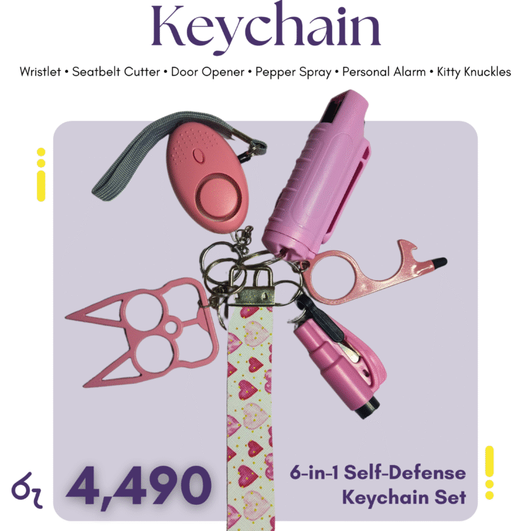 Key Chain Set 1 - 6 in 1 Set ( Colours Can be Customised )